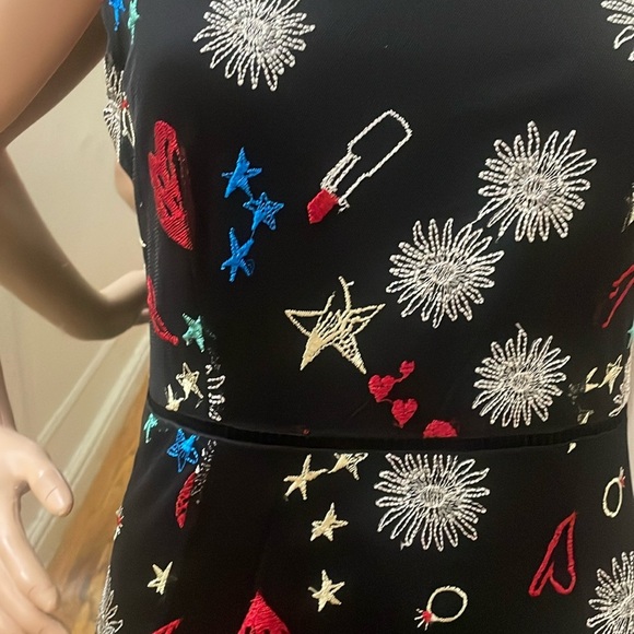 Maje Rosia Long dress with all-over embroidery size 3 like new - Picture 14 of 16